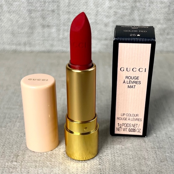 ❤️ GUCCI Matte Lipstick Goldie Red 25 mini - Picture 1 of 6